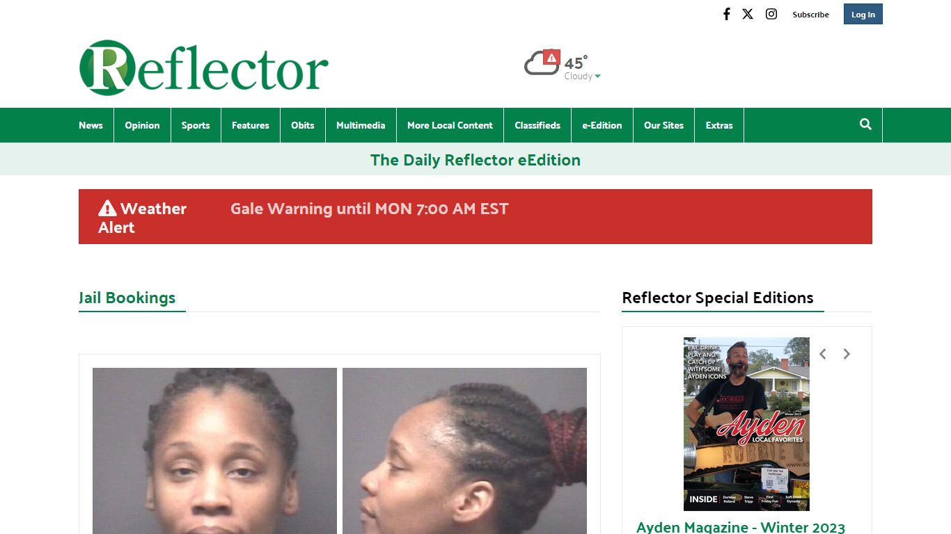 Jail Bookings | reflector.com